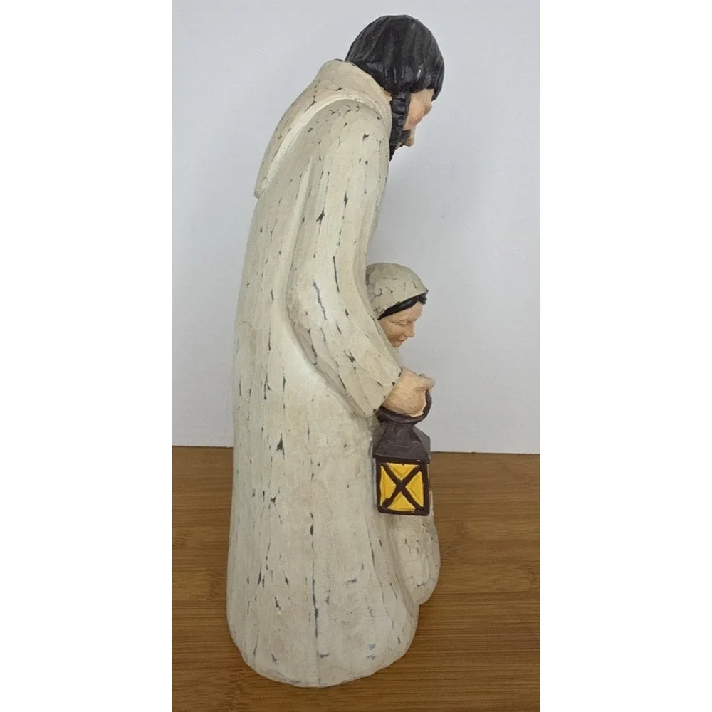 Holy Family 12 Inch Resin Statue Figure Nativity Baby Jesus Mary‎ Joseph Vintage